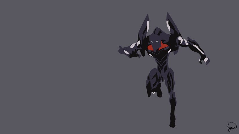 Black Mecha Robot — Gray