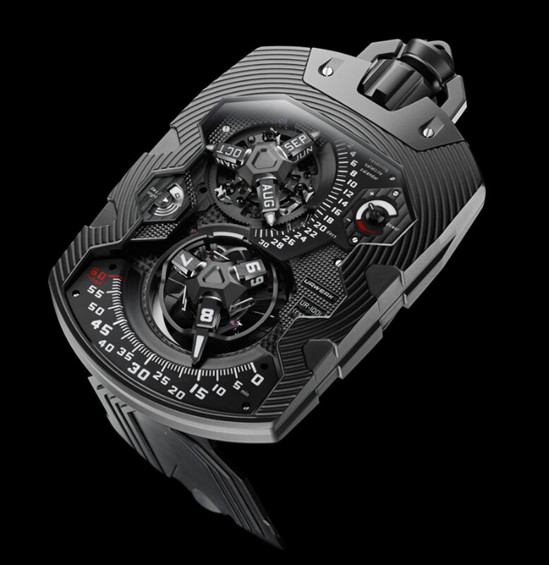 Black Mechanical Watch — Technical