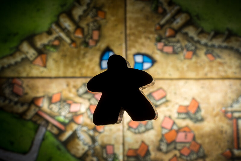 Black Meeple on Board