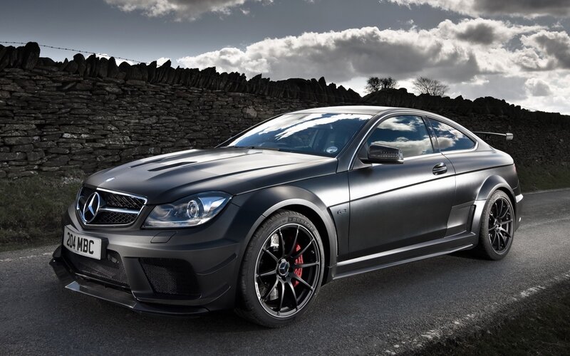 Black Mercedes-AMG C63 Coupe