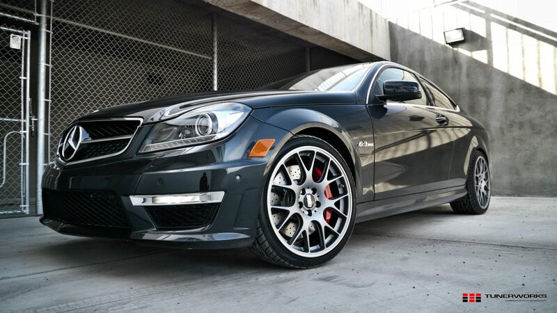 Black Mercedes-AMG C63 — Dramatic, Afternoon