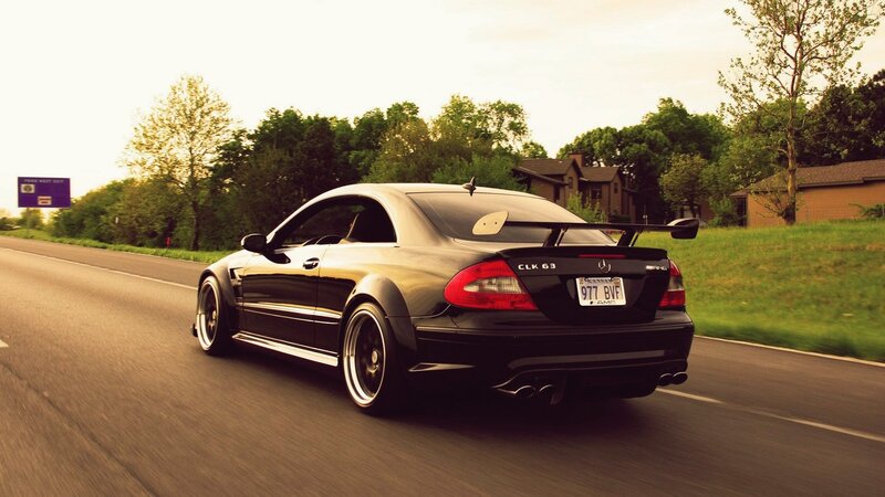 Black Mercedes-AMG CLK 63