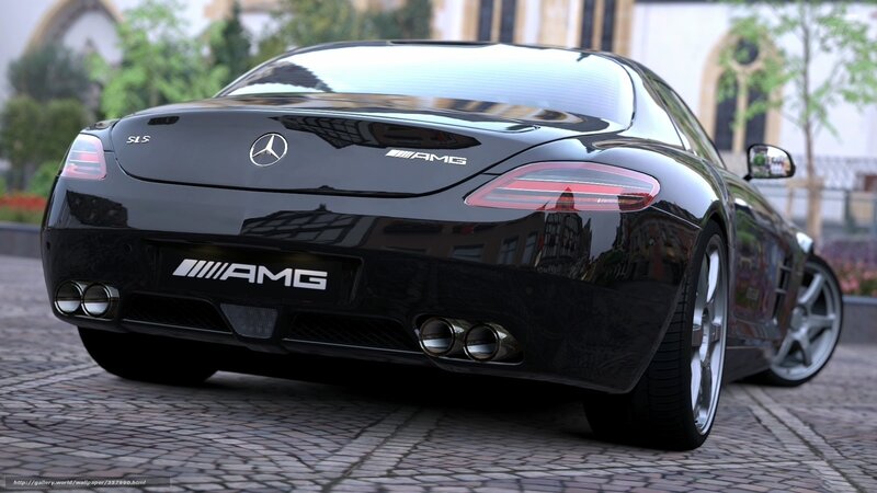 Black Mercedes-AMG SLS