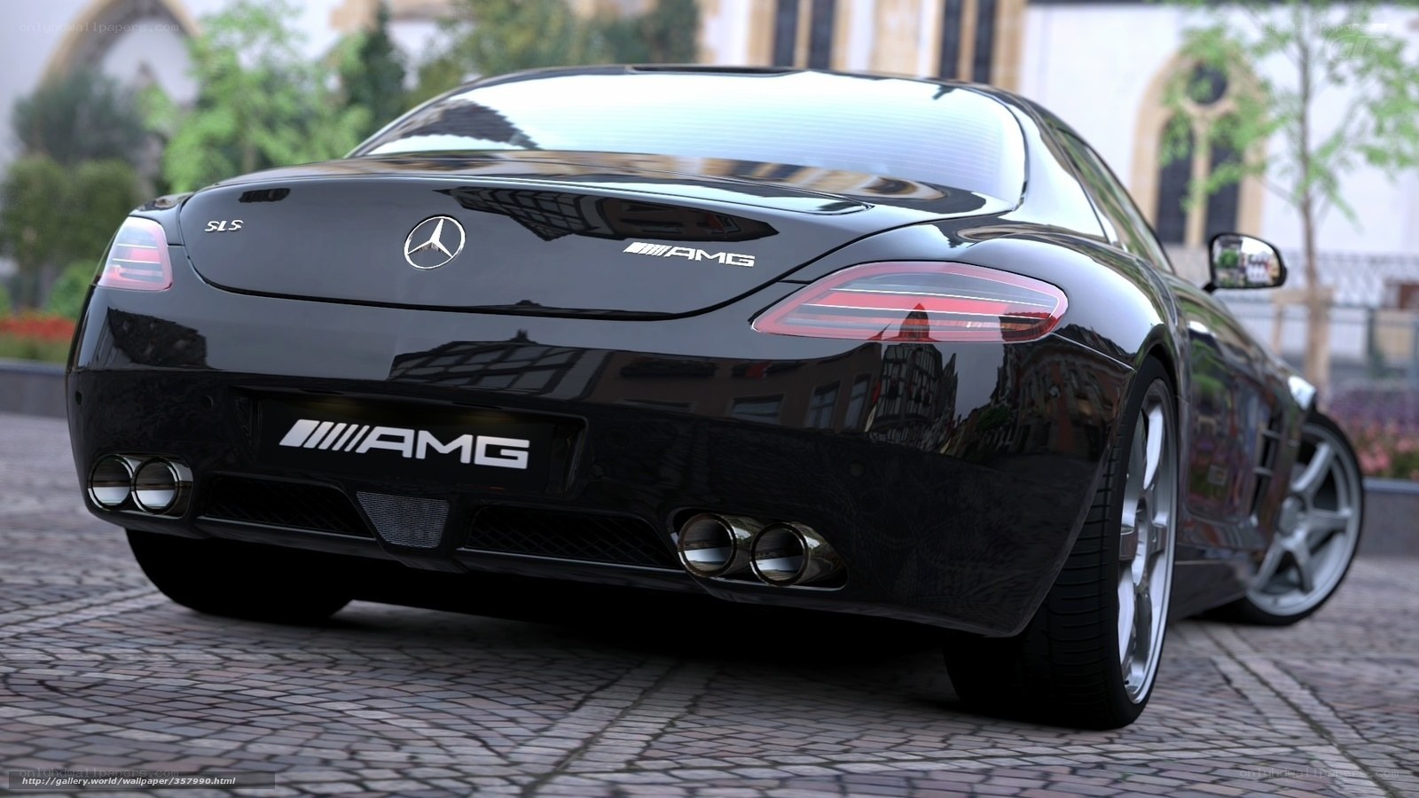 Black Mercedes-AMG SLS
