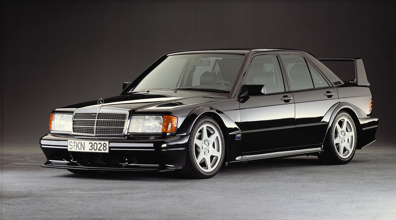 Black Mercedes-Benz 190 E 2.5-16