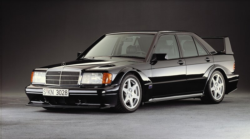 Black Mercedes-Benz 190 E 2.5-16