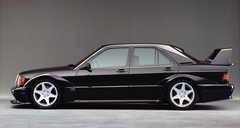 Black Mercedes-Benz 190 E 2.5-16