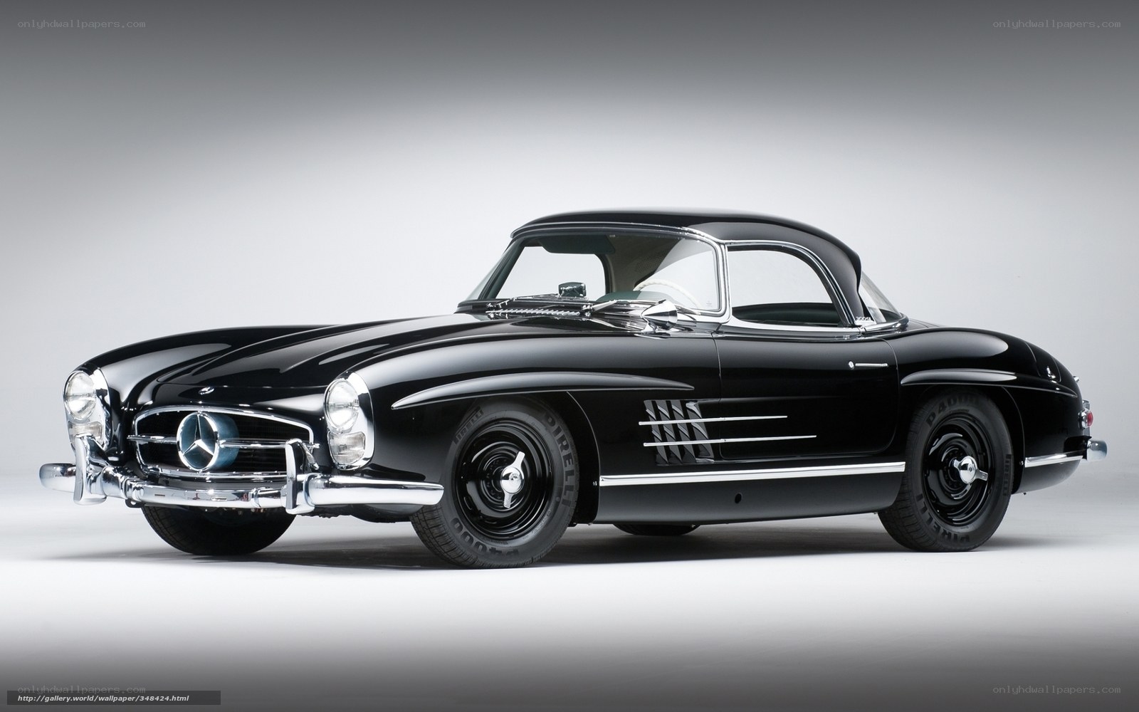 Black Mercedes-Benz 300SL Gullwing