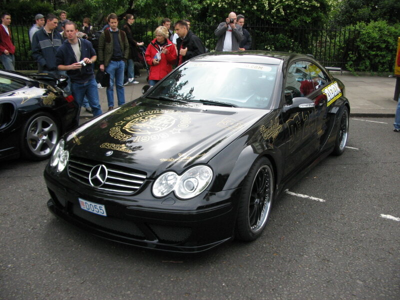 Black Mercedes-Benz at car show