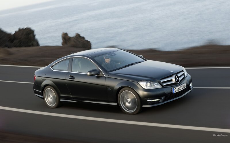 Black Mercedes-Benz C-Class Coupe