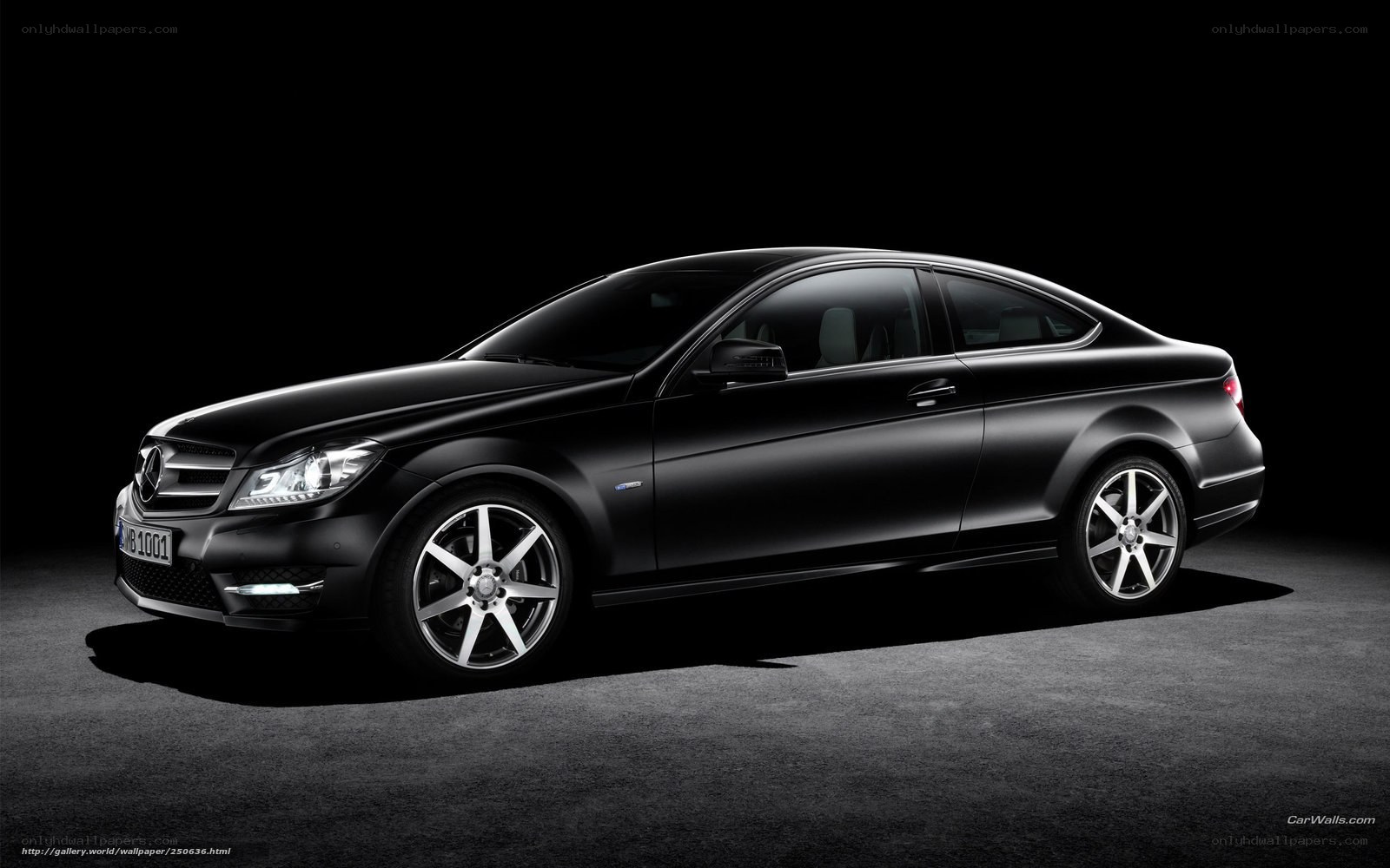 Black Mercedes-Benz C-Class Coupe