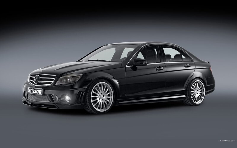 black mercedes-benz c-class sedan