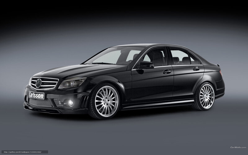 black mercedes-benz c-class