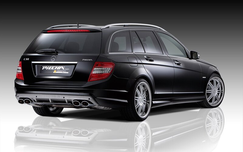 Black Mercedes-Benz C30 station wagon