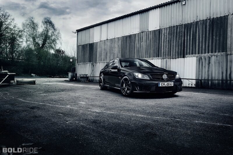 Black Mercedes-Benz C63 AMG