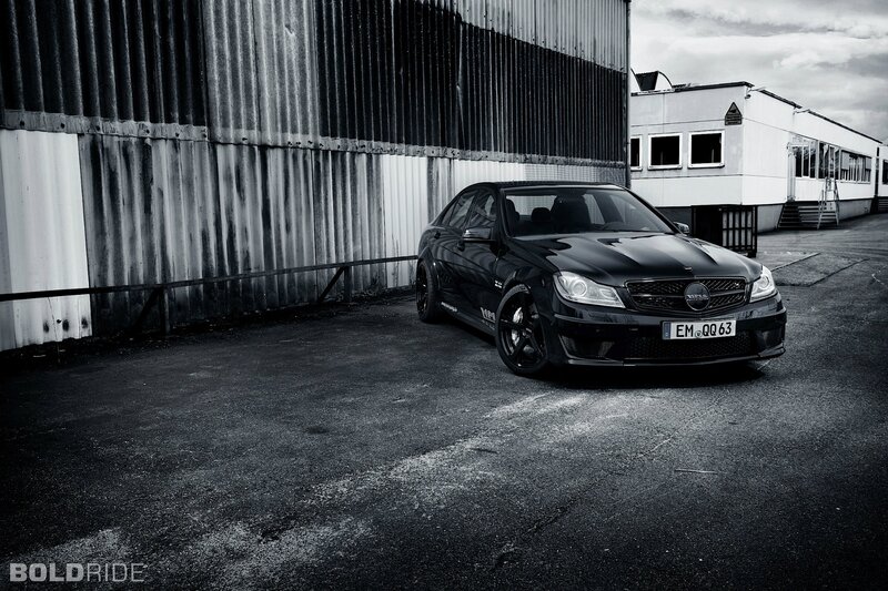 Black Mercedes-Benz C63 AMG