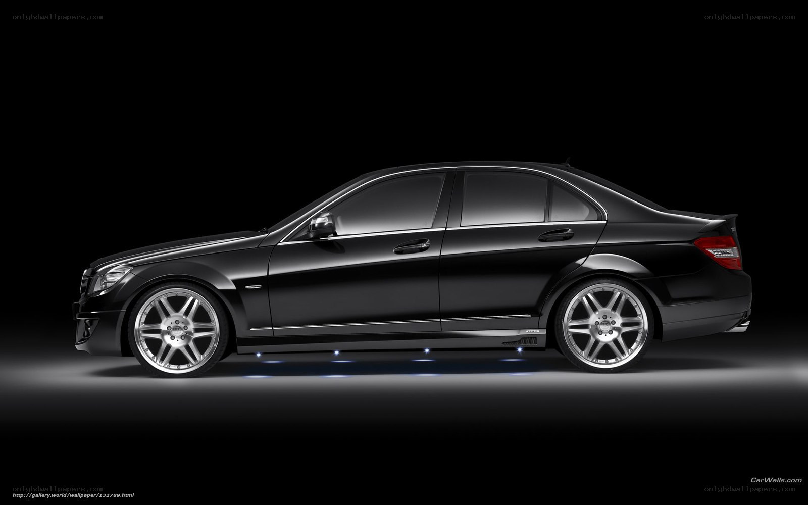black mercedes-benz c63 amg