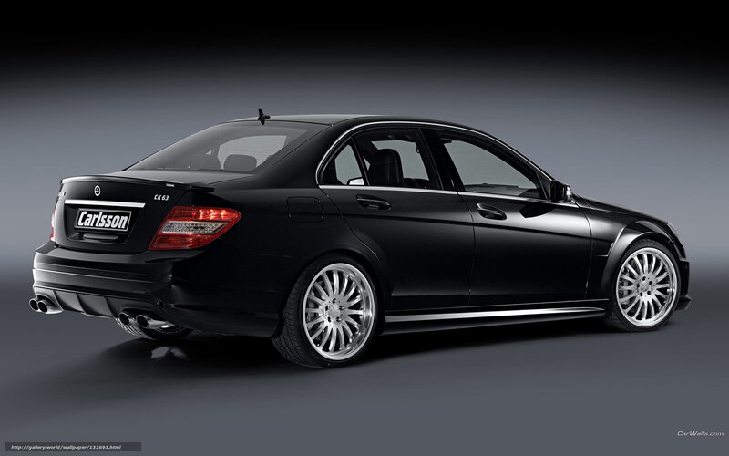 black mercedes-benz c63 amg