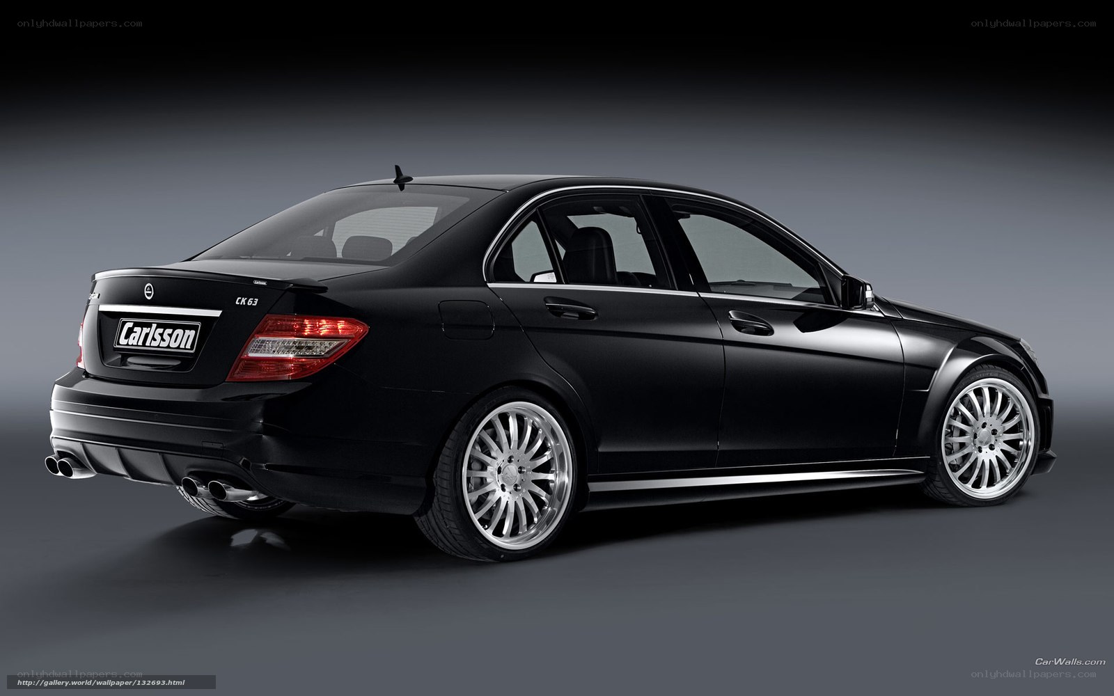 black mercedes-benz c63 amg