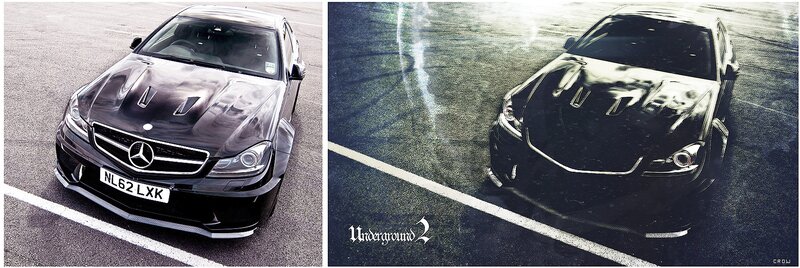 Black Mercedes-benz Car — Dramatic, Photograph, Asphalt