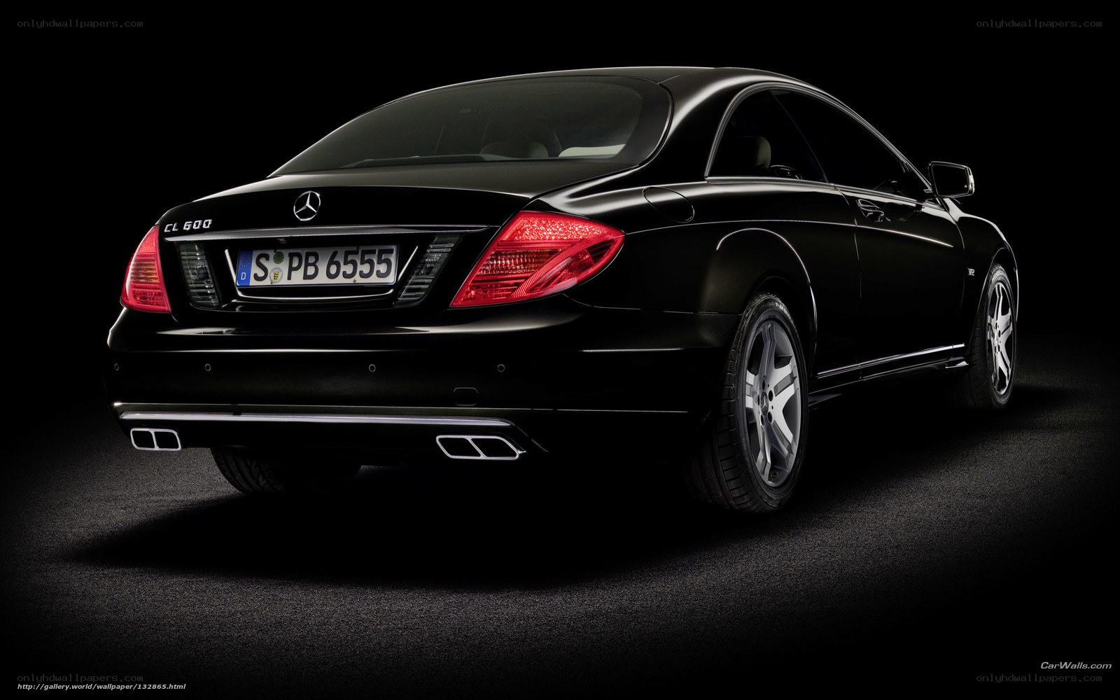 black mercedes-benz cl 600