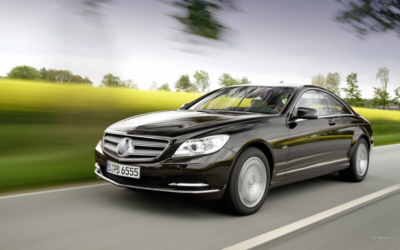 black mercedes-benz cl-class