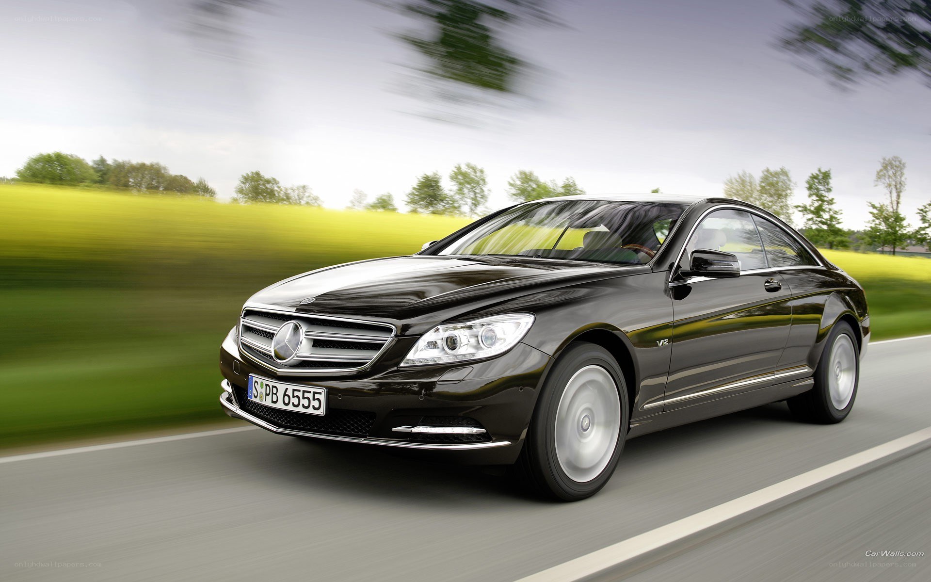 black mercedes-benz cl-class
