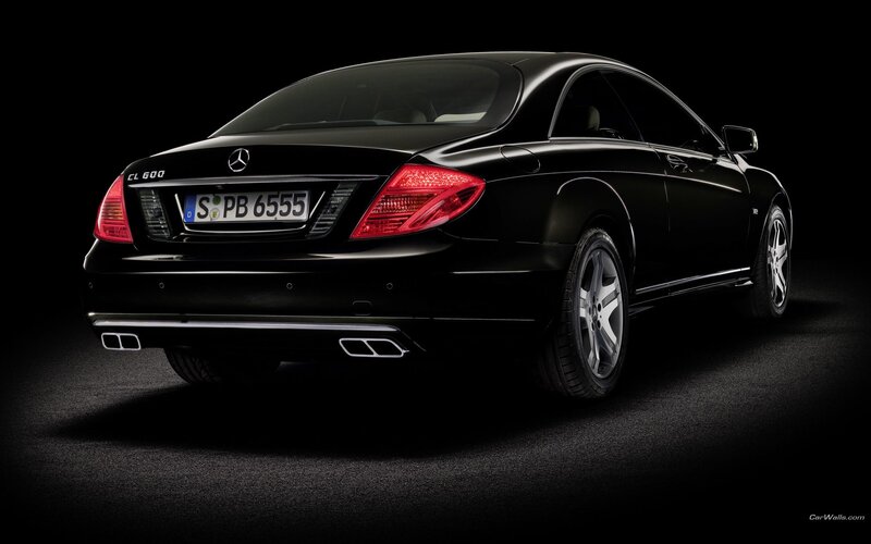 Black Mercedes-benz Cl600 — Dramatic, Photograph