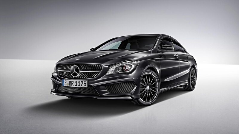Black Mercedes-Benz CLA Coupe