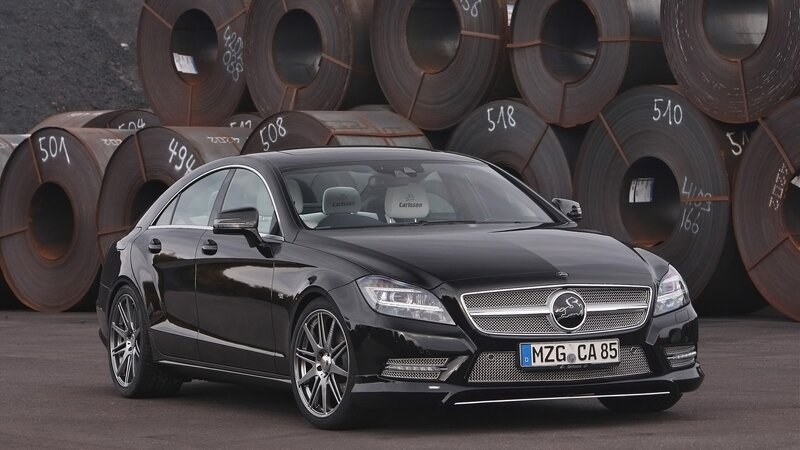 Black Mercedes-Benz CLS