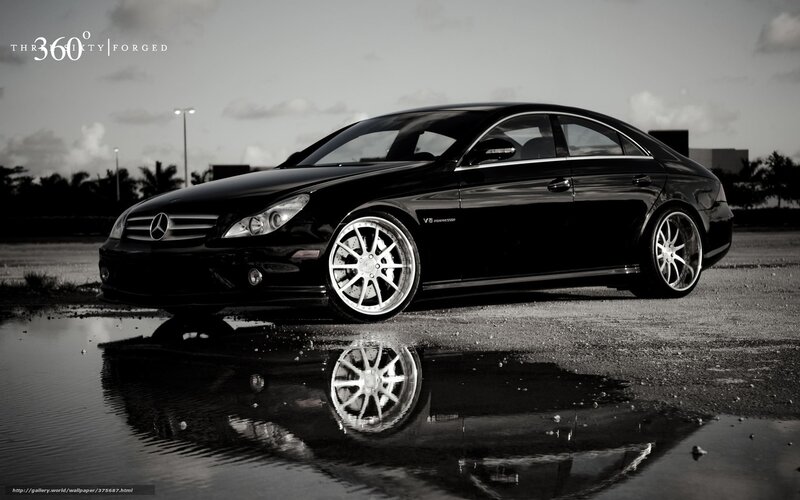 Black Mercedes-Benz CLS-63