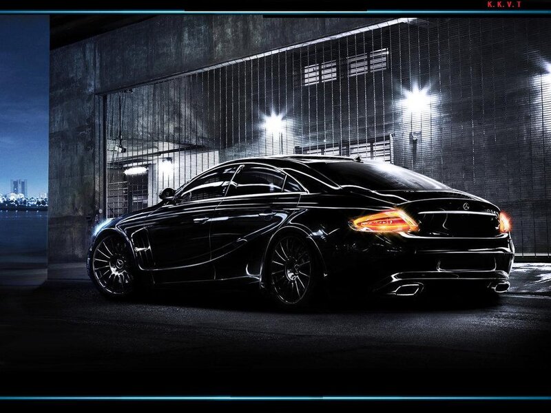 Black Mercedes-Benz CLS in urban setting