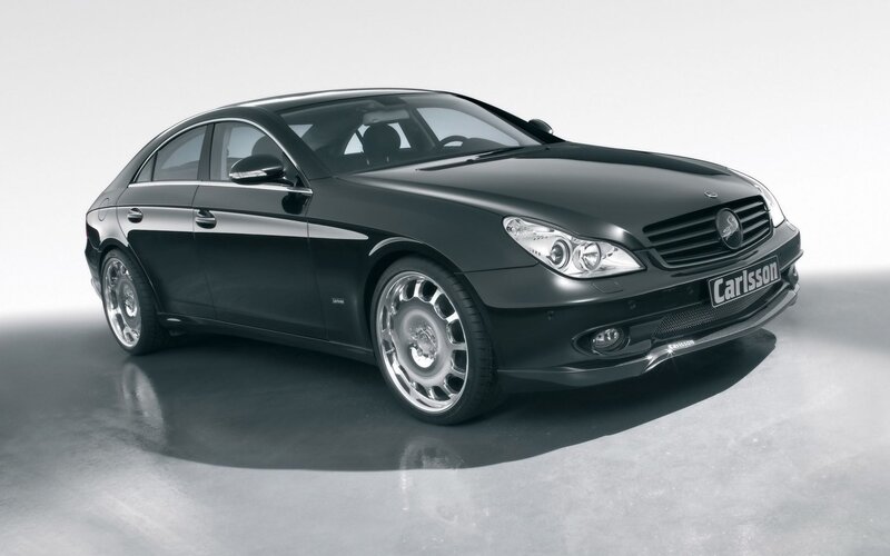 black mercedes-benz cls sedan