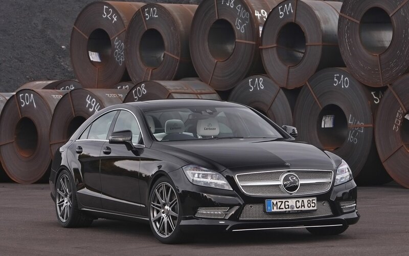 Black Mercedes-Benz CLS with Carlsson modifications