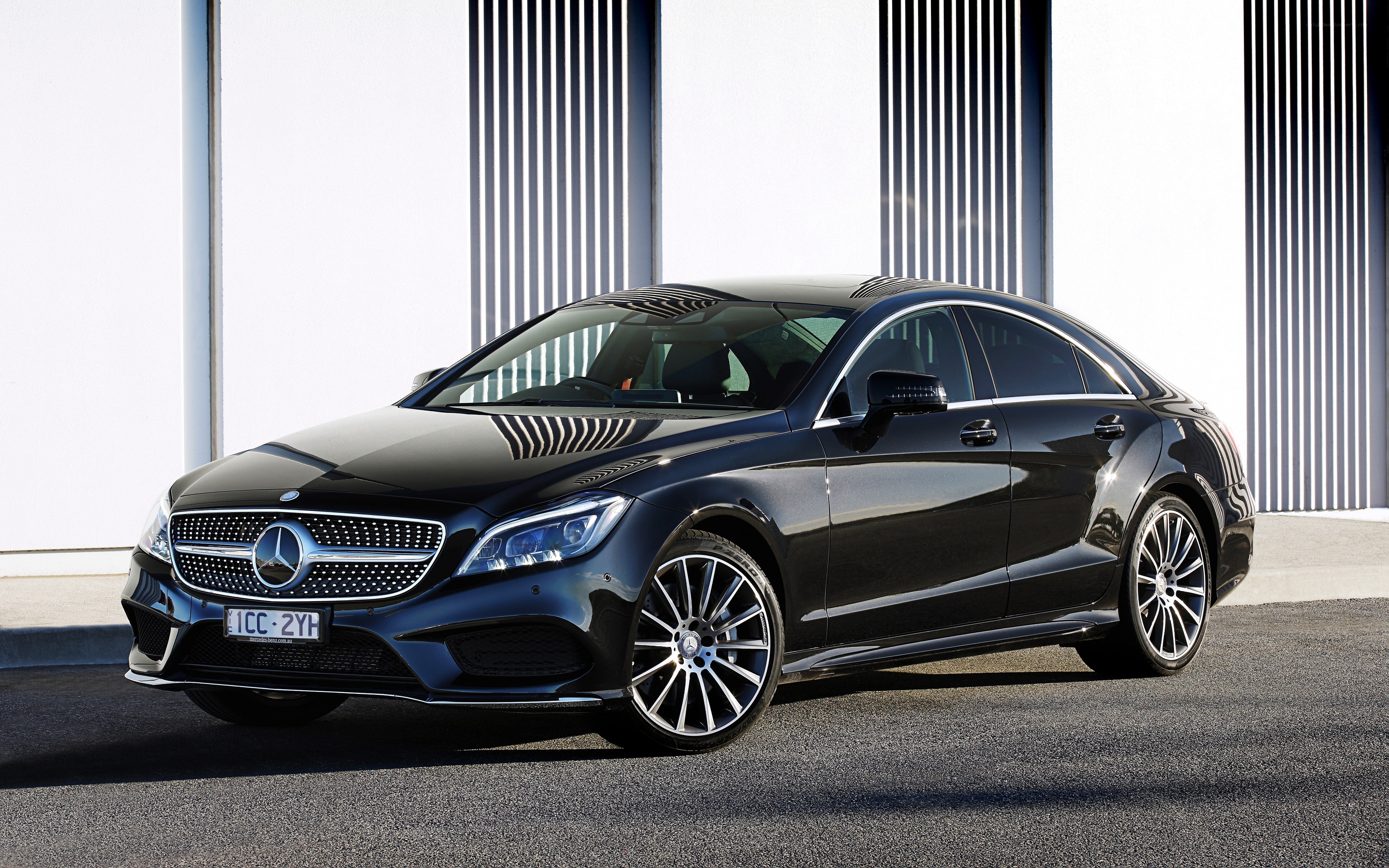 Black Mercedes-Benz CLS