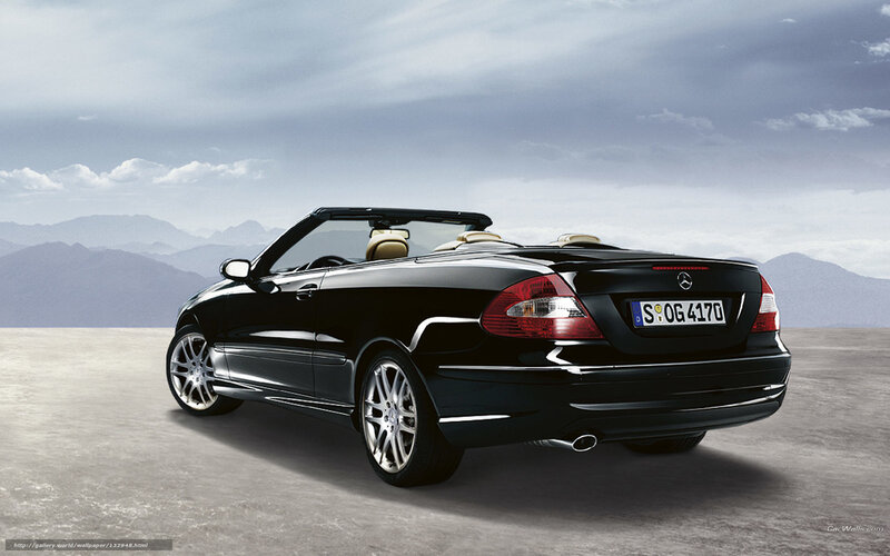 Black Mercedes-Benz convertible