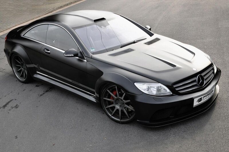 black mercedes-benz coupe