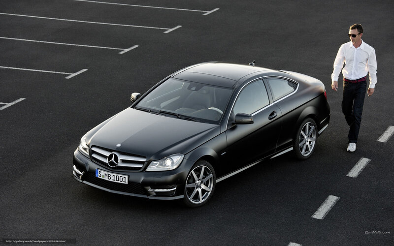Black Mercedes-benz Coupe — Dramatic, Afternoon, Photograph