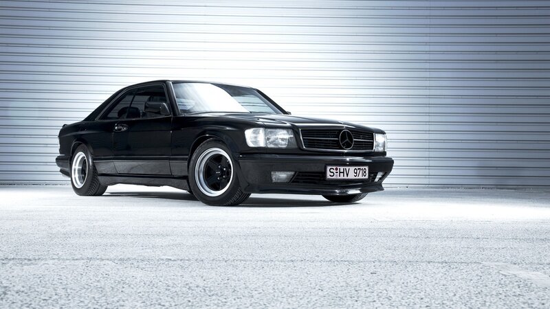 Black Mercedes-Benz Coupe — Dramatic, Photograph, Car, Wall
