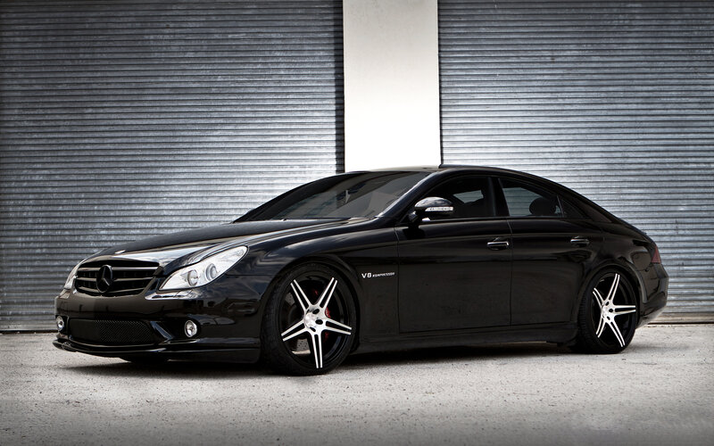 Black Mercedes-benz Coupe — Dramatic, Photograph