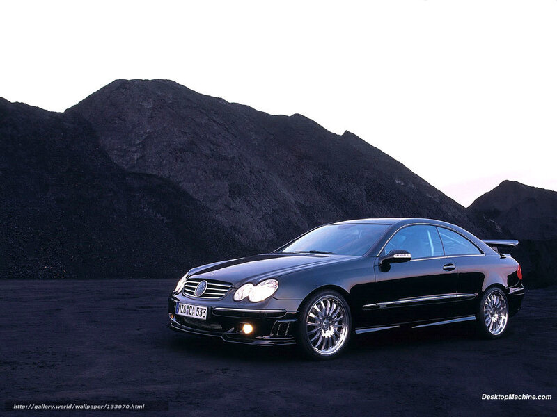Black Mercedes-Benz Coupe — Dramatic, Sunset, Photograph