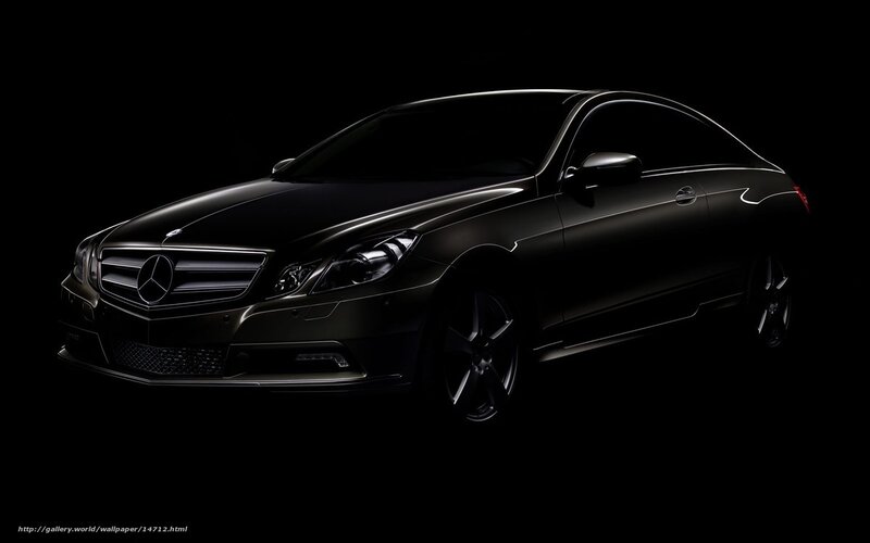 black mercedes-benz coupe