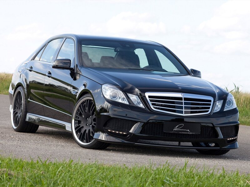 black mercedes-benz e-class sedan