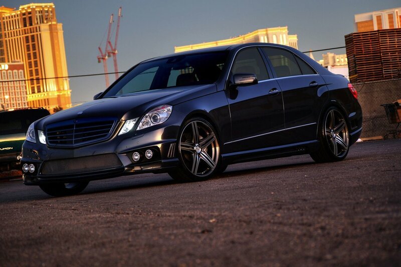 Black Mercedes-Benz E-Class sedan