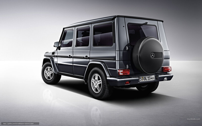 Black Mercedes-benz G-class — Gray