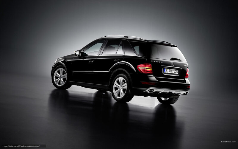 black mercedes-benz ml 420 cdI