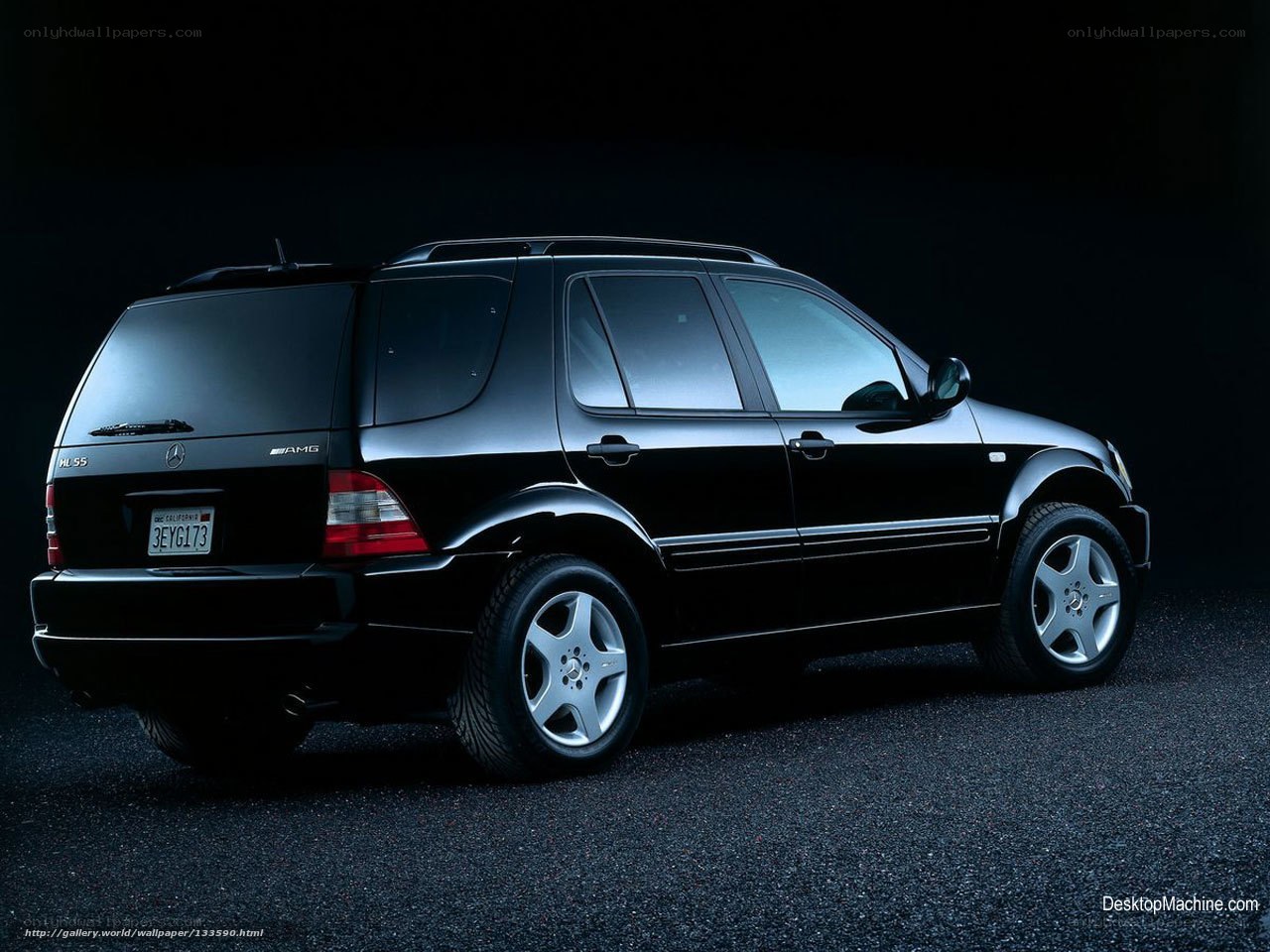 Black Mercedes-Benz ML55 AMG