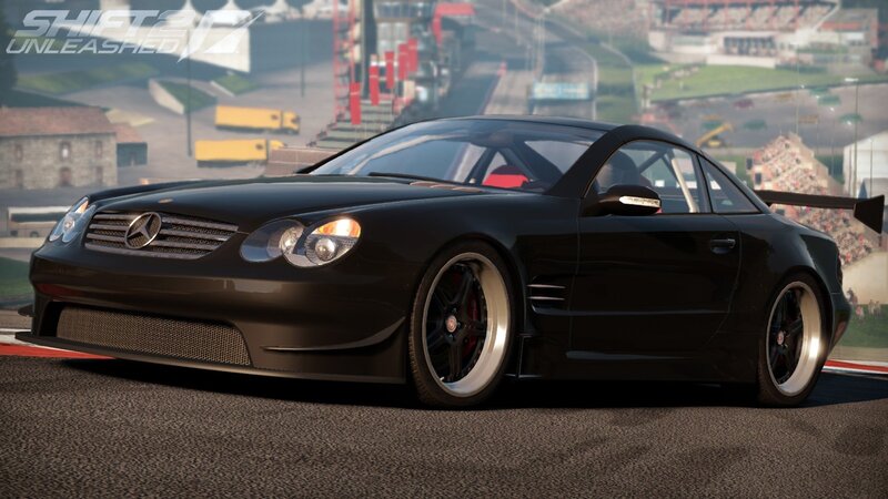 black mercedes-benz race car