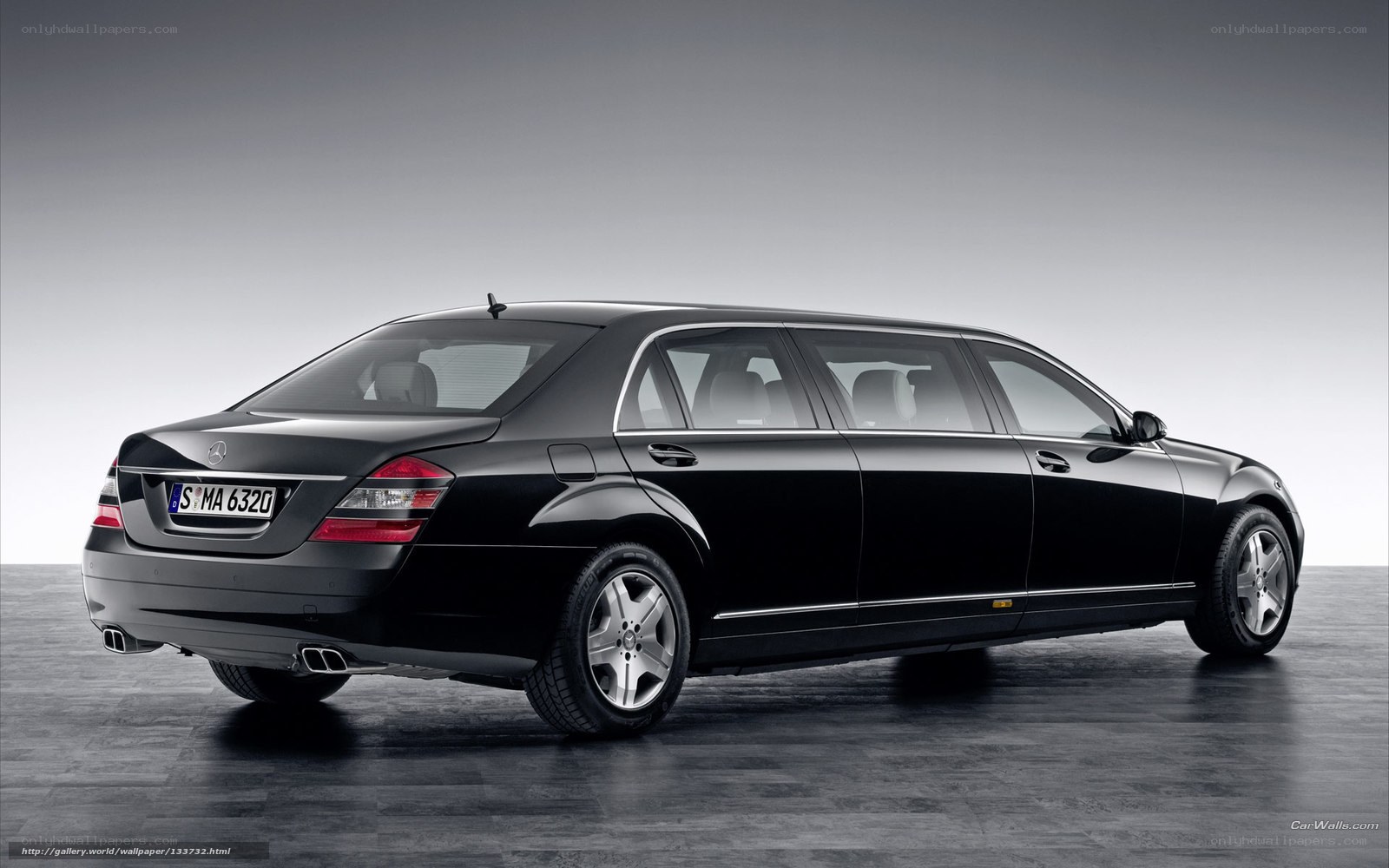 black mercedes-benz s-class