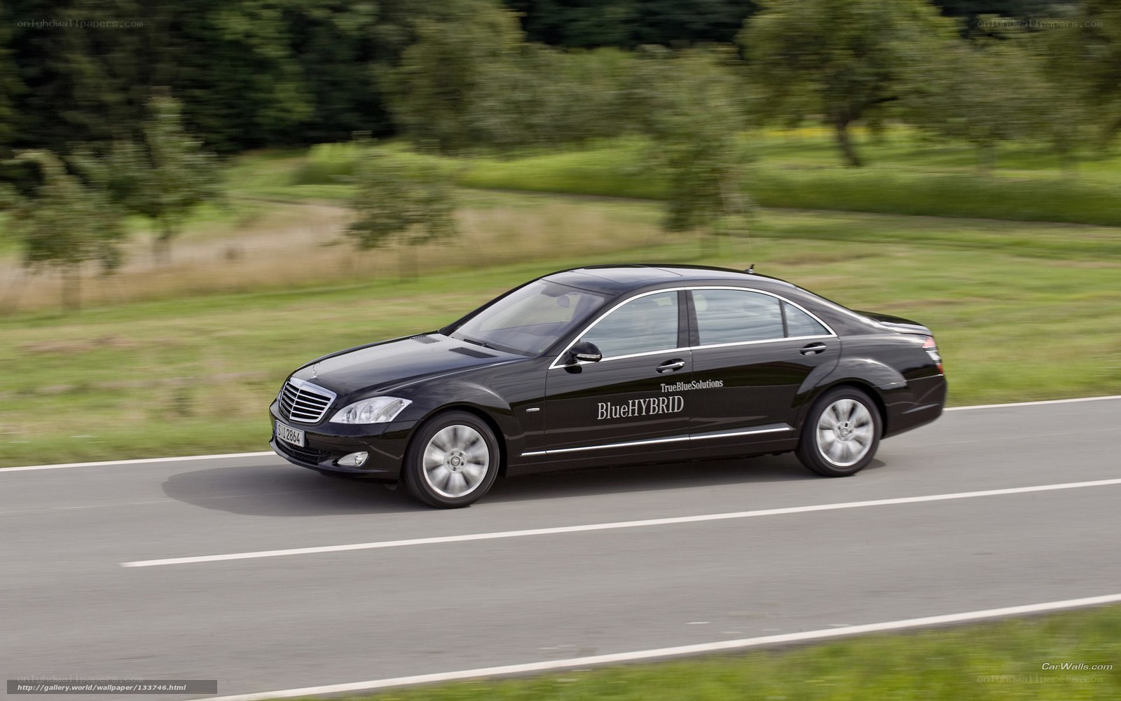 Black Mercedes-Benz S-Class Hybrid